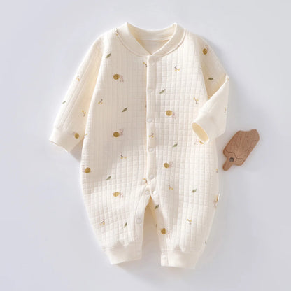 3 Layers Newborn Jumpsuit Cotton Bear Bunny Cartoon Baby Romper Autumn Winter Toddler Outfit Infant Onesie Kids Boy Girl Clothes