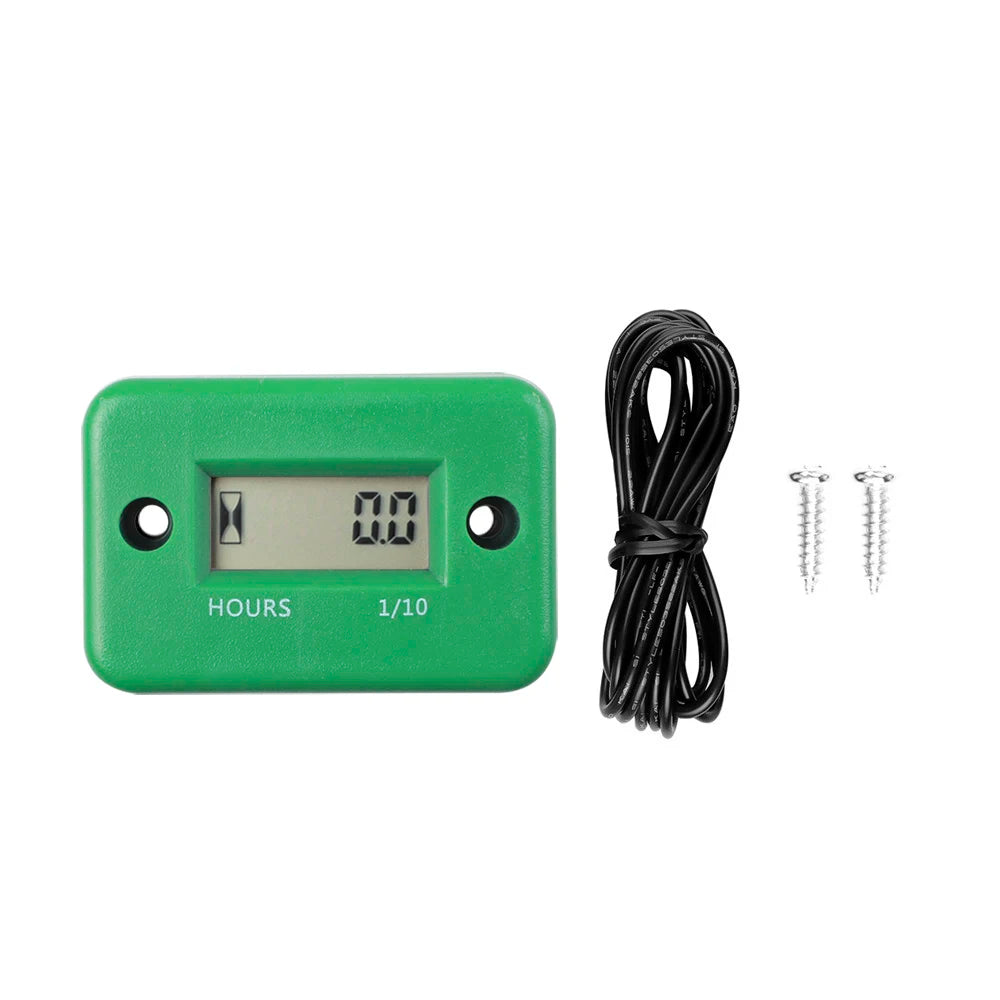 New Waterproof Digital LCD Counter Hour Meter for Bike Motorcycle ATV Snowmobile Marine Engine