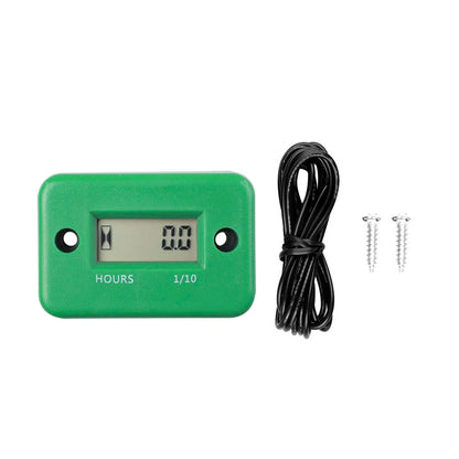 New Waterproof Digital LCD Counter Hour Meter for Bike Motorcycle ATV Snowmobile Marine Engine