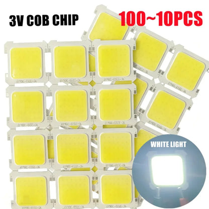 100~10PCS/lot 3V LED COB Integrated Chip Portable Camping Light High Brightness White Light Spotlight Light LED Bulb Accessories
