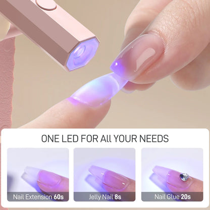 YIKOOLIN Convenient Handheld Nail Dryer Lamp UV/LED Nail Curing All Gel Polish Nail Art Tool Nail Art Convenient Nail Lamp