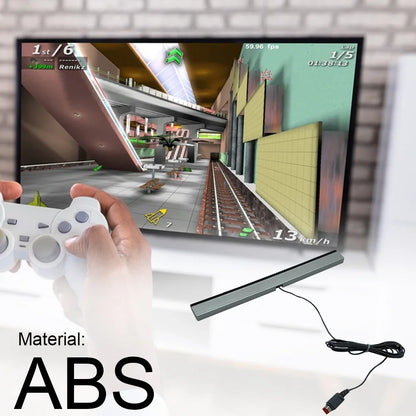 Wired Motion Sensor Receiver with Extension Cord Wired Motion Sensor Bar Wired Remote Sensor Bar for Nintendo Wii Wii U Console