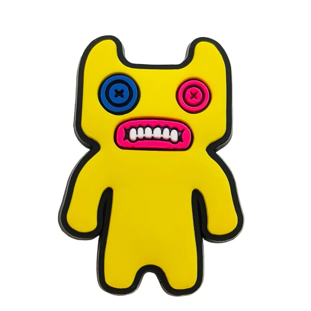 12Pcs Fuggler Monster Shoes Charms Cartoon Clog Sandal Garden Shoe Decoration Accessorie Shoe Buckles Kids Party Gifts