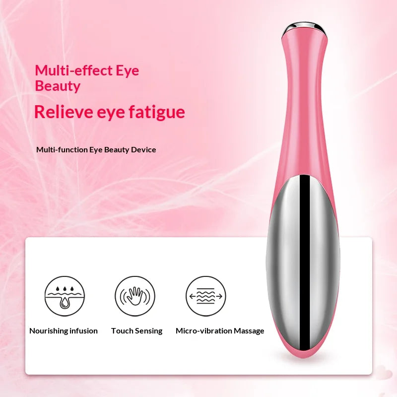 Electric Eye Massager Beauty Device Delicate Eye Skin Puffiness  Smooth Fine Lines Care Tool