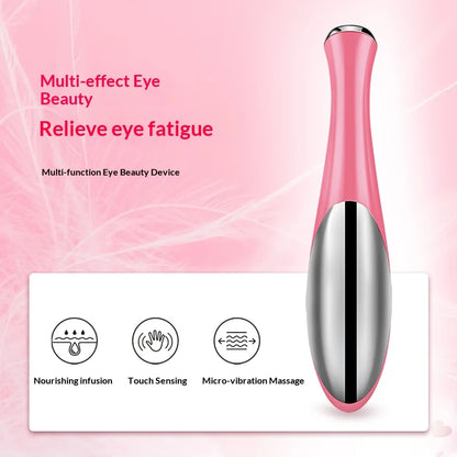 Electric Eye Massager Beauty Device Delicate Eye Skin Puffiness  Smooth Fine Lines Care Tool