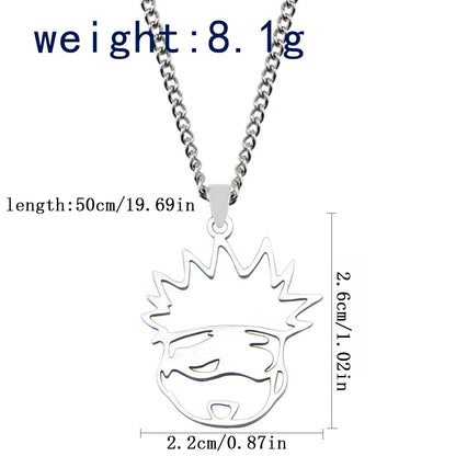 Anime Jujutsu Kaisen Fushiguro Toji Sword Necklace Spear Of Tianri Knife Pendant Cosplay Necklaces For Unisex Choker Jewelry