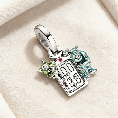 Disney Toy Story Monsters, Inc.Charm Beads Pendant Fit Original Snake Silver Bracelet Necklace Beads For Diy Jewelry Women Gift