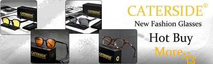 CATERSIDE Fashion Men Sunglasses Small Frame Square Personalized Design Sun Glasses Women Travel Party Business Festival Gift