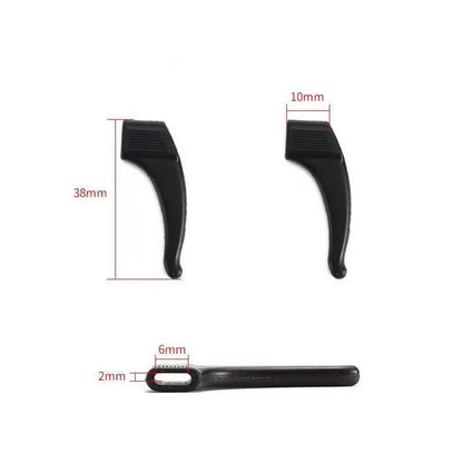 5pairs/Pack Silicone Eyeglass Non-Slip Ear Hook Anti-Slip Elastic Comfort Glasses Retainers Glasses Accessories Supplies Black