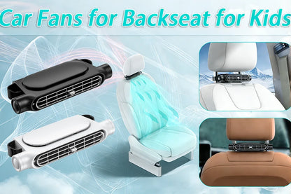 Car Seat Cooling Fan 3 Speed Adjustable 5V USB Car Headrest Cooling Air Fan Car Seat Fan for Front Rear Car Interior Accessories