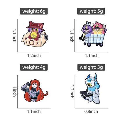 Personalized anime characters Enamel Pin painter Brooch Pins Badge on Backpack Clothing Accessories funny Jewelry Friends Gifts