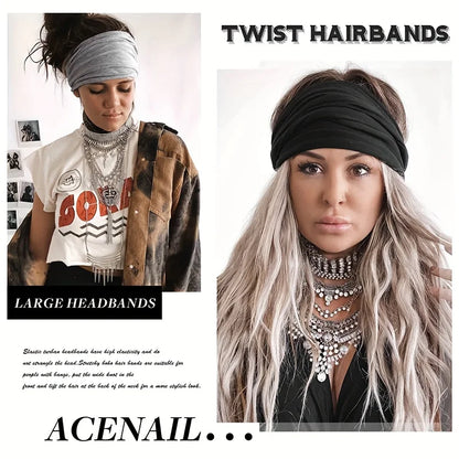 Loose Sports Headband for Women, Yoga Elastic Headband for Running, Tied Headband for Sports Hair Accessories