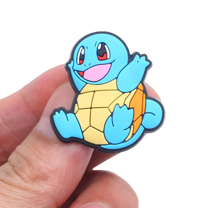 11pcs/set Pokemon Cool Pikachu Squirtle for Cartoon Shoe Charms Decoration Accessories for Classic Clog Kids Gifts