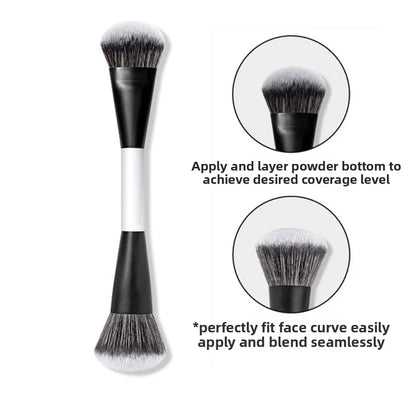 Dual-Ended F4 Contour Face Brush Multi-purpose High Coverage Eyeshadow Concealer Brushes Cosmetic Beauty Makeup Brushes
