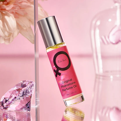Rose red ladies' rolling fragrance, long-lasting floral fragrance, fresh and natural, suitable for dating, ideal holiday gift