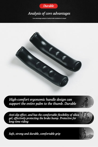 Bicycle Brake Handle Cover Sleeve, Silicone MTB Grips, Handlebar Protect Cover, Anti-slip Cycling Gear, Bike Accessories