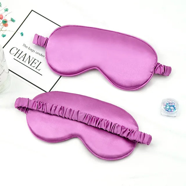 Soft Silk Sleep Mask Eye Masks Coversfor Sleep 100% Blackout Zero Eye Pressure Blindfold with Adjustable Strap Mask Eye Patch