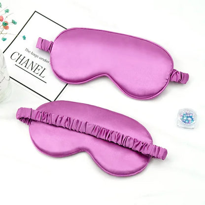Soft Silk Sleep Mask Eye Masks Coversfor Sleep 100% Blackout Zero Eye Pressure Blindfold with Adjustable Strap Mask Eye Patch
