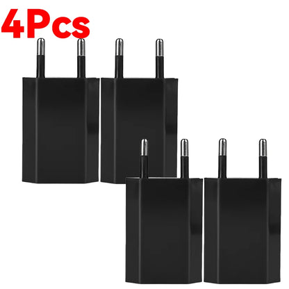 1-5Pcs Universal 5V EU Plug USB Home Travel Mobile Phone Charger For Samsung Xiaomi Redmi  Huawei Charger Power Wall Adapter