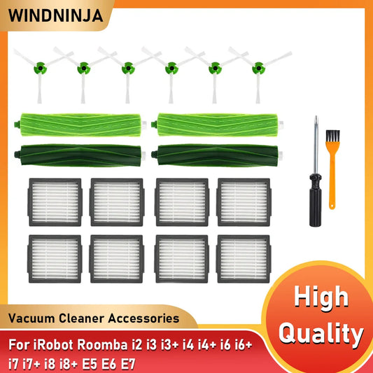 HEPA Filter Main Brush Side Brush For iRobot Roomba i2 i3 i3+ i4 i4+ i6 i6+ i7 i7+ i8 i8+ E5 E6 E7 Sweeping Robot Vacuum Parts