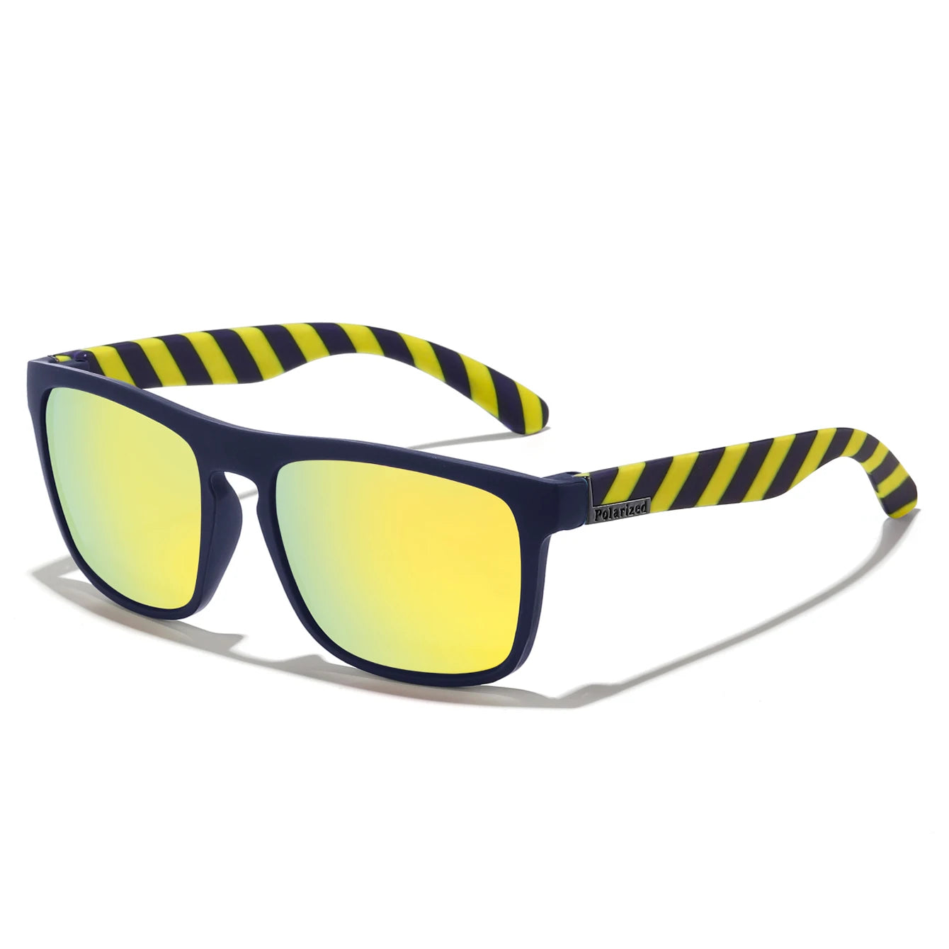 Retro Style Square Frame Polarized Cycling Sunglasses Men Night Vision Car Driving Sunglass Dirt Bike Motorcycle Glasses UV400
