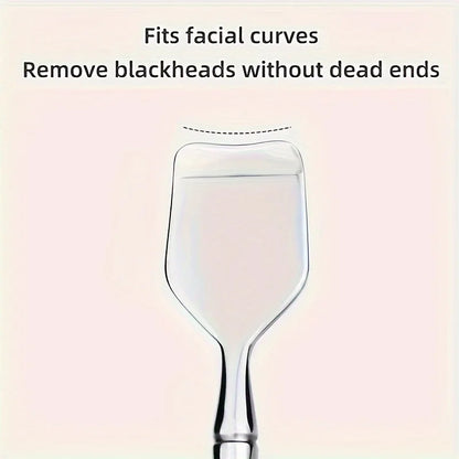 1Pcs Double-Ended Blackhead Remover: Facial Pore Cleanser, Exfoliator, and Massage Tool for Smooth Skin