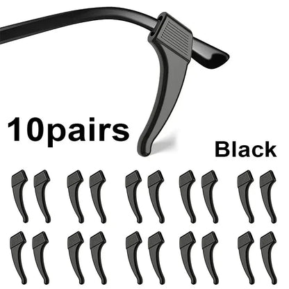 10/20/30/100pcs Anti-slip Silicone Ear Grip Glasses Eyeglasses Leg Ear Hook Stopper Bracket Fastener Accessories Temple Tip
