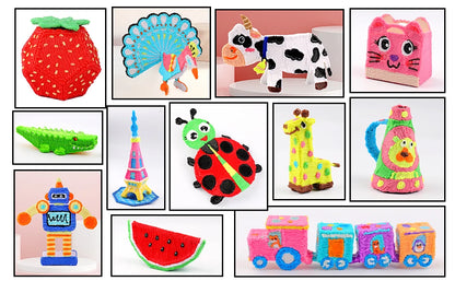 32/15/10 Colors 3D Pen Filament Refills 1.75mm PLA, Each Color 10Feet(3m), Total 320/150/100 Feet (96/45/30m), Random Color