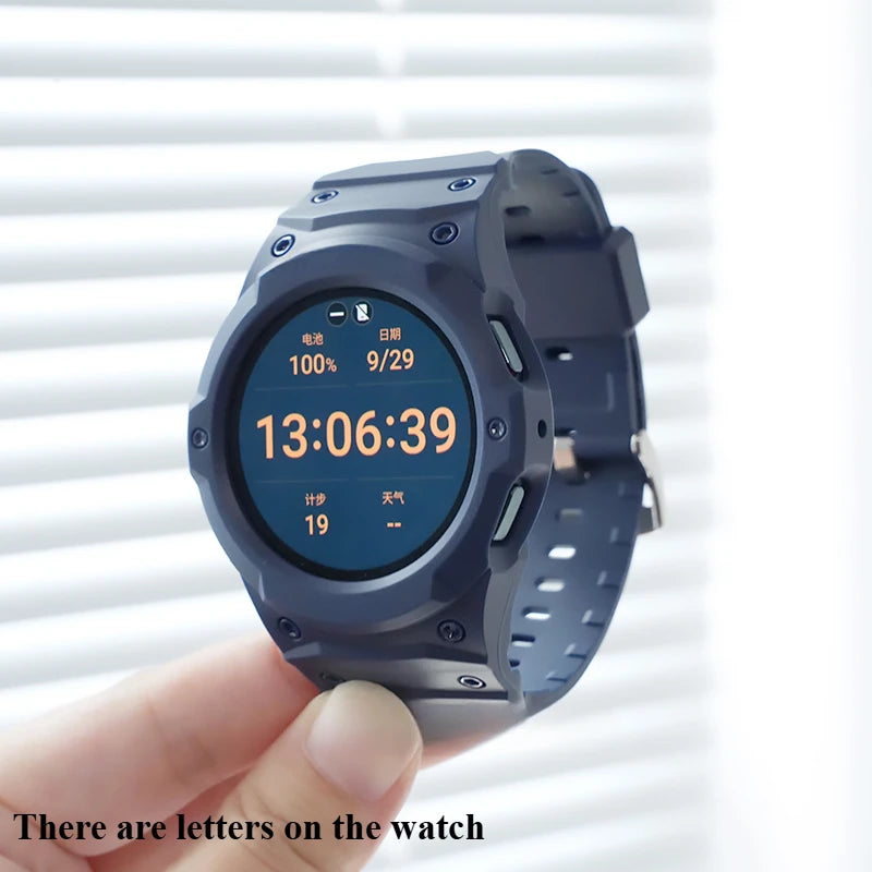 Silicone Strap+PC Case for Samsung Galaxy Watch 7/6/5/4 40MM 44MM New Mod Kit for Samsung SmartWatch Sport Loop Band Bracelet