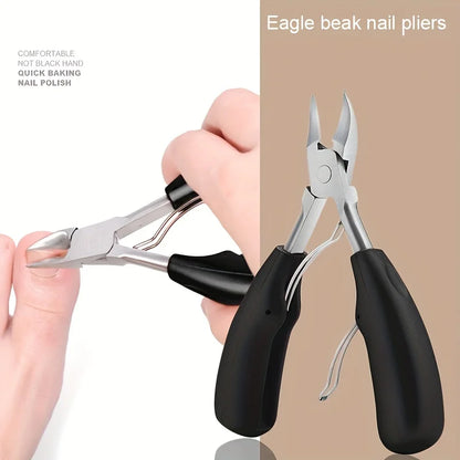 Toenail Clippers Nail Cutters Professional Pedicure Paronychia Tools Manicure Sets Stainless Steel Sharp Curved Blade Big Pliers