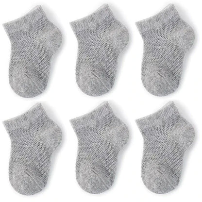 3Pairs/lot Summer Baby Thin Mesh Cotton White Pink Ankle Short Sock for Toddler Kids Boys Girls Breathable Soft Stretch Socks
