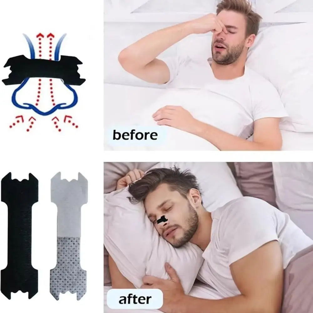 30Pcs New Hypoallergenic Nose Strips Breathable Nasal Congestion Breath Nasal Strips Non-Invasive Relief Strips Better Breathing