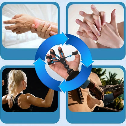 5-Finger Trainer Silicone Wrist Grip Strengthener Hand Strength Recovery for Fingers Therapy & Vein Circulation Improvement