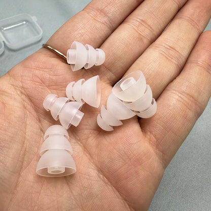 Three layers Silicone In-Ear Earphone Headset Earbud Bud Tips Earbuds eartips Earplug 6pcs/3pair