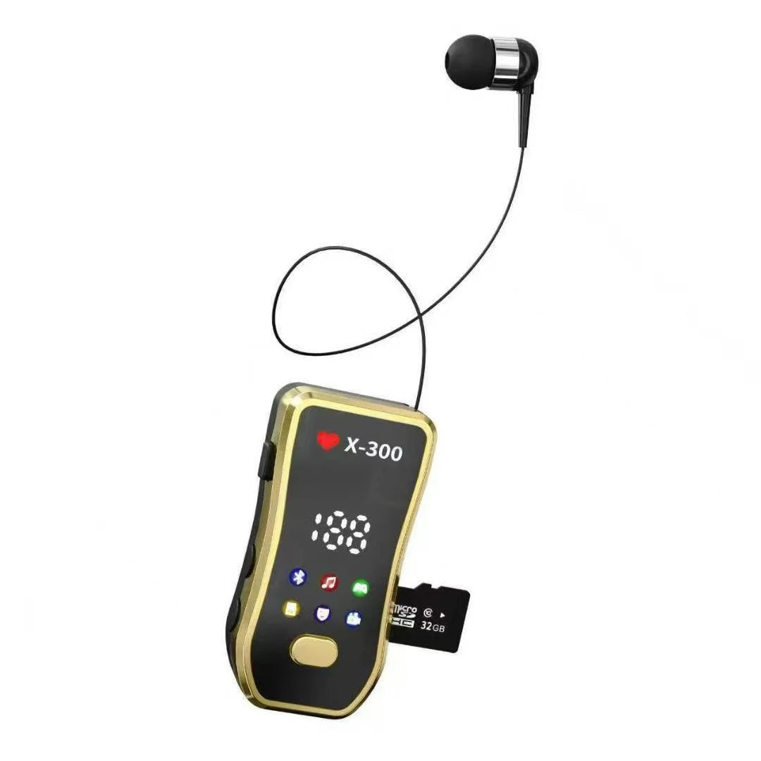 X-100-In-ear smart headphones,Wirelessheadphones, sports headphones, business car headphones, music headphones, retractable