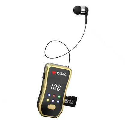 X-100-In-ear smart headphones,Wirelessheadphones, sports headphones, business car headphones, music headphones, retractable