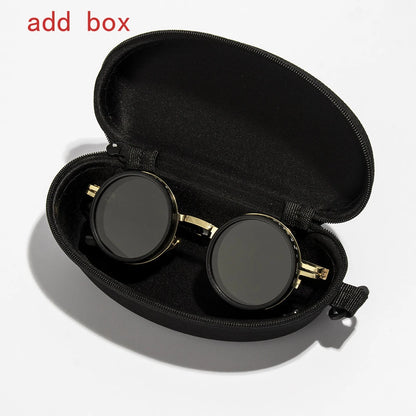 2025 Fashion New Unisex Handmade ND9 Level Sunglasses Stepless Rotating Filter Retro Polarized Sunglass Cycling Sports Glassees