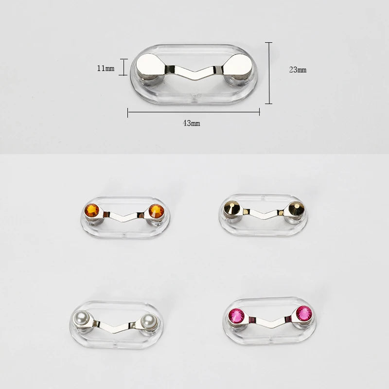 Magnetic Sunglasses Glasses Holder Badge Hangaing Headset Brooch Durable Hook Multi-Purpose Magnetic Clip for Glasses Badge