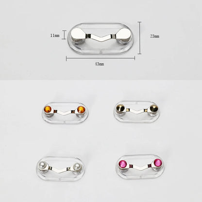 Magnetic Sunglasses Glasses Holder Badge Hangaing Headset Brooch Durable Hook Multi-Purpose Magnetic Clip for Glasses Badge