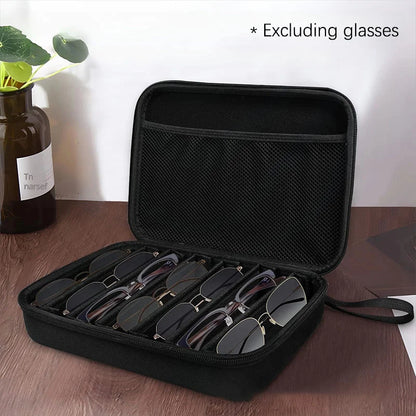 6/7 Compartment Adjustable Glasses Storage Box | Portable Glasses Organizer and Travel Storage Rack Estuche Para Gafas