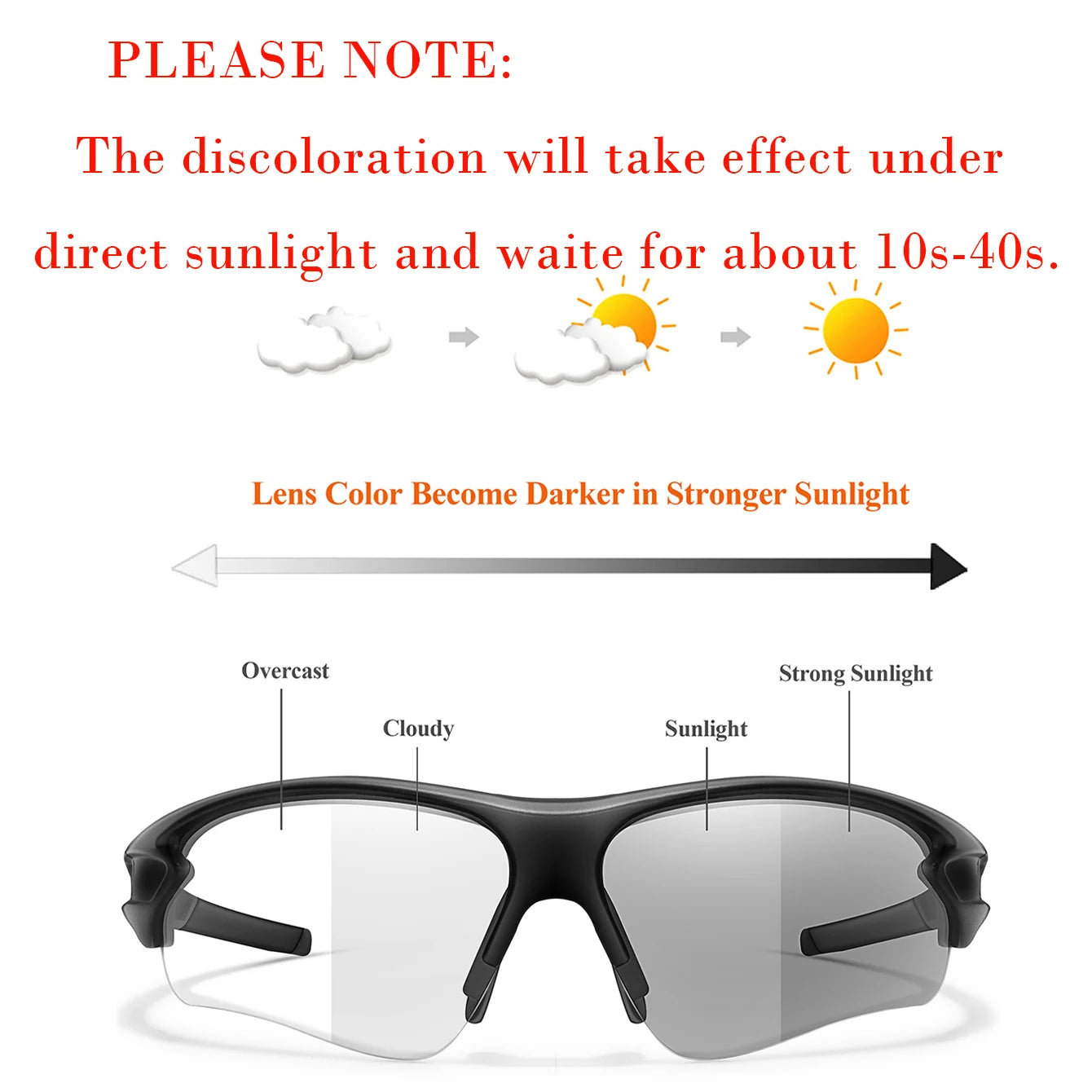 Cycling Photochromic Sunglasses Women Men Outdoor Sports Fishing Running Driving Eyewear Women Fashion Goggles