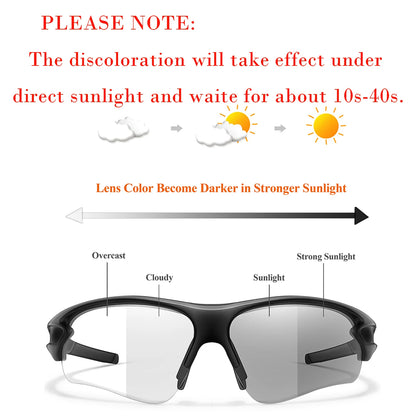 Cycling Photochromic Sunglasses Women Men Outdoor Sports Fishing Running Driving Eyewear Women Fashion Goggles