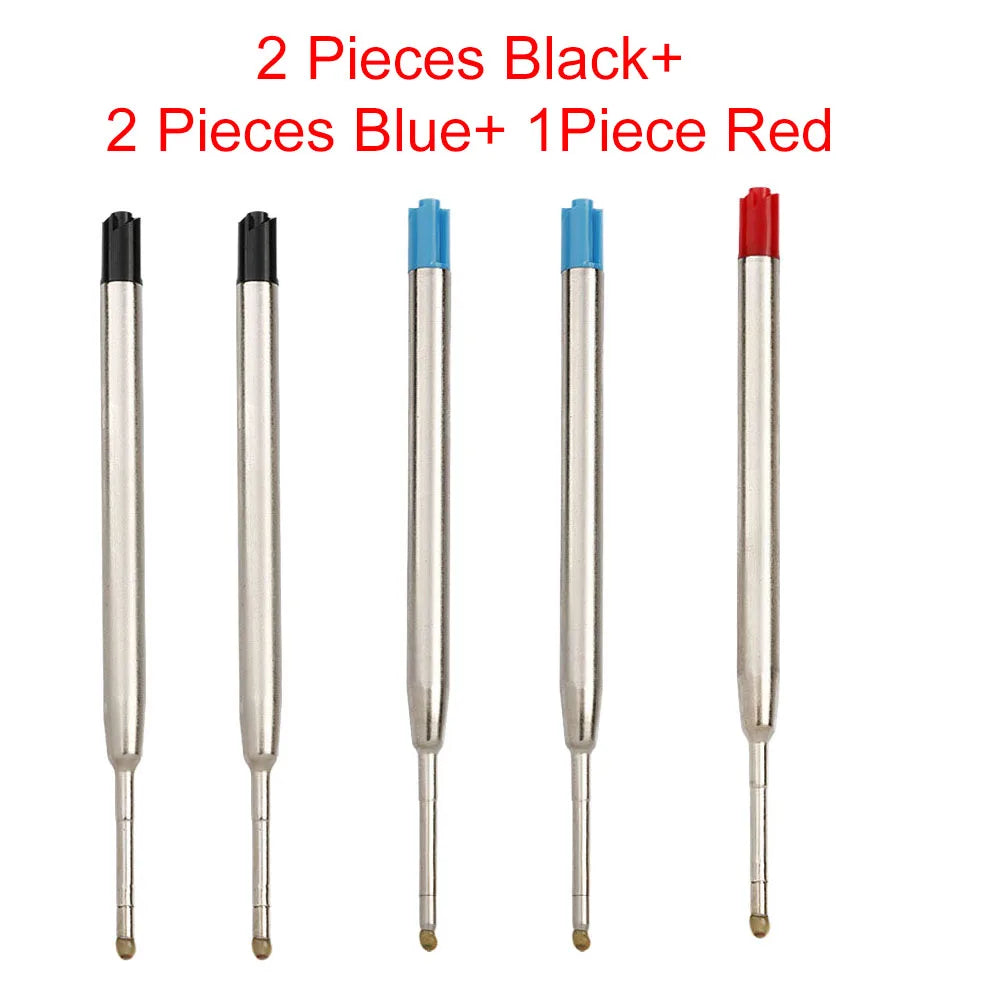 98mm1.0mm Ballpoint Pen Refills For Parker Pens Medium Point Blue Red Black Ink Rods For Writing Office Stationery