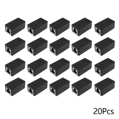 1/5/10/20pcs RJ45 Coupler Ethernet Cable Coupler LAN Connector Cat7 Cat6 Cat5e Ethernet Cable Extender Adapter Female to Female