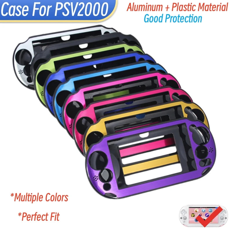 Compatible For PSVITA 2000 Plastic Aluminum Metal Protective Case For PSV2000 Case Cover Shell Protection Dustproof