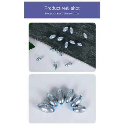 20pcs Fishing Alloy carbon steel material Sinkers Big Hollow Lure Weights Fishing Tackle3g/4g/5g/6g/7g/8g/9g/10g