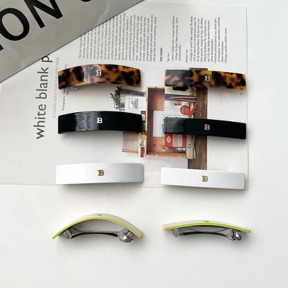 Solid - colored Hair Clips, Claw Clips. Unique and casual summer style for family. Acetate, handmade. High - quality. Fashion