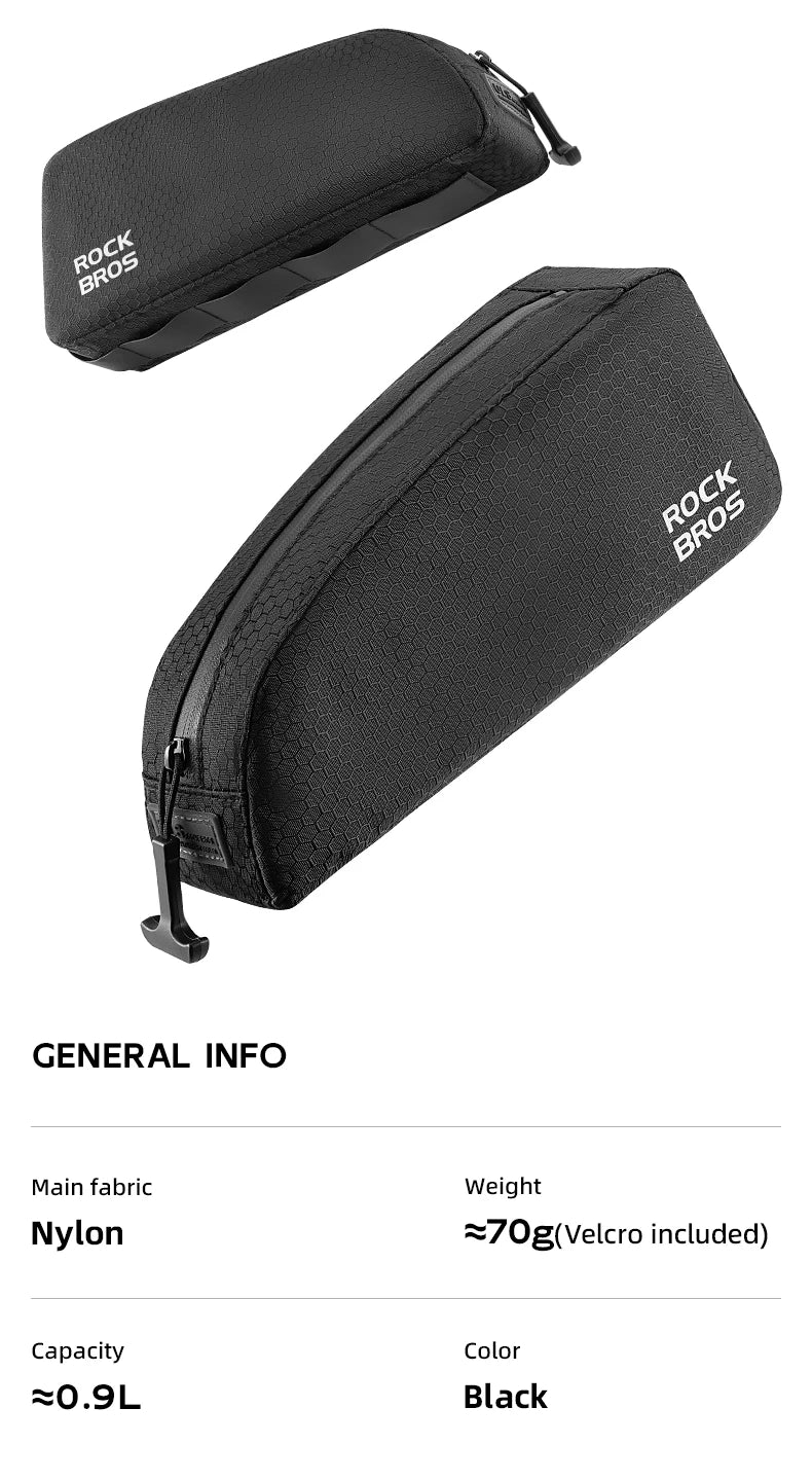 ROCKBROS Bicycle Bag Top Tube Bag / Bottom Tube Bag Large Capacity Waterproof MTB Road Bike Triangle Pannier Front Cycling Bags