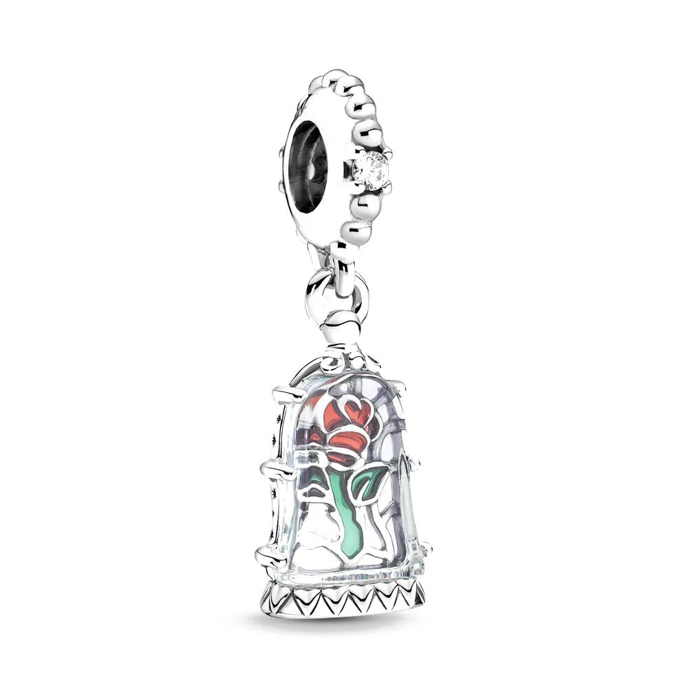 Hot Sell MINISO Disney 925 Sterling Silver Animals Mobilization Charms Beads Hot Original Bracelet DIY Jewelry Women Pendant
