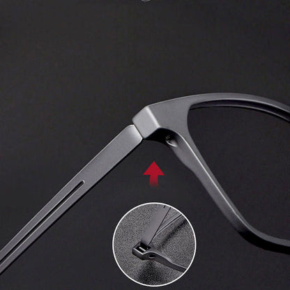 Pure Titanium Progressive Reading Glasses Men Women Near and Dual-use Anti-Blue Light Adjustment Eyewear